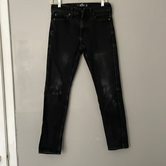 Jeans. Hollister California Skinny Advanced Stretch black jeans. EUC. W29 L30 - Picture 1 of 6